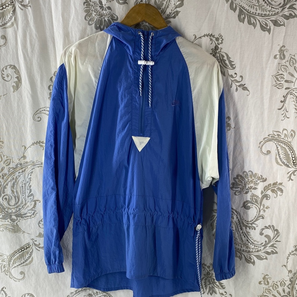 80s Nike Vintage Blue Hooded Windbreaker